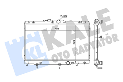 SU RADYATÖRÜ AL/PL/BRZ TOYOTA COROLLA E11 1.4 16V 00-01, 1.6 16V 99-01 