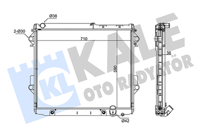 SU RADYATÖRÜ AL/PL/BRZ TOYOTA LAND CRUISER 4.5 D4-D 12=> 