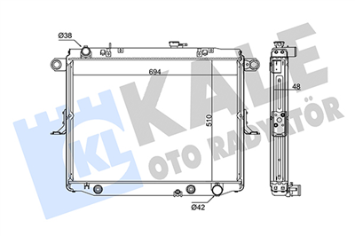 SU RADYATÖRÜ AL/PL/BRZ TOYOTA LAND CRUISER 4.7 98-07 
