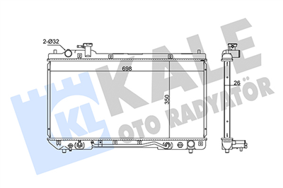 SU RADYATÖRÜ AL/PL/BRZ TOYOTA RAV 4 I 2.0 4WD 94-00 