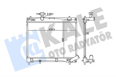 SU RADYATÖRÜ AL/PL/BRZ TOYOTA VERSO SS 1.33 10-16, YARIS 1.3 11=> 