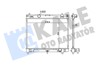 SU RADYATÖRÜ AL/PL/BRZ TOYOTA YARIS 09=> 