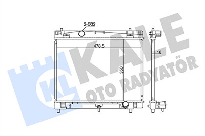 SU RADYATÖRÜ AL/PL/BRZ TOYOTA YARIS 09=> 