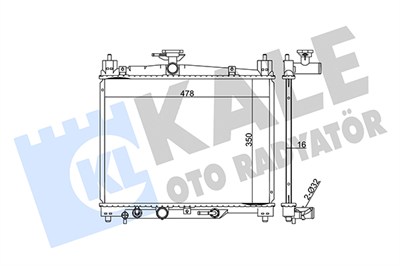 SU RADYATÖRÜ AL/PL/BRZ TOYOTA YARIS 1.0I 99=> 
