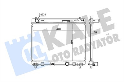 SU RADYATÖRÜ AL/PL/BRZ TOYOTA YARIS 1.4 D-4D 05-12 