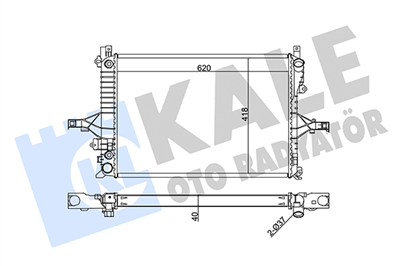 SU RADYATÖRÜ AL/PL/BRZ VOLVO S60 01-10, S80 98-06, V70 00-07, XC70 00-07 