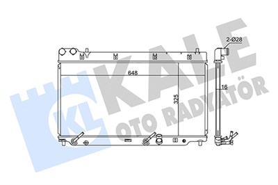 SU RADYATÖRÜ BRAZING AT/MT HONDA JAZZ II 1.2-1.3 I-DSI 02-08 325x648x16MM 