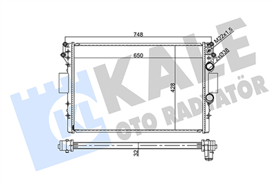 SU RADYATÖRÜ BRAZING IVECO DAILY III 2.5TD 2.8 99 => (MT) 650X428X32 