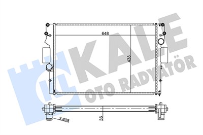 SU RADYATÖRÜ BRAZING IVECO DAILY III-IV 06-11 (MT) 648X438X36 