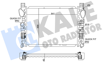 SU RADYATÖRÜ BRAZING MERCEDES-BENZ S SERİSİ W220 98-05, SL SERİSİ R230 04-12 