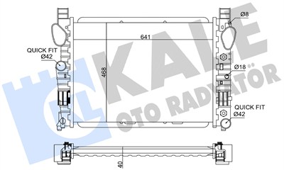 SU RADYATÖRÜ BRAZING MERCEDES-BENZ S SERİSİ W220 98-05, SL SERİSİ R230 04-12 