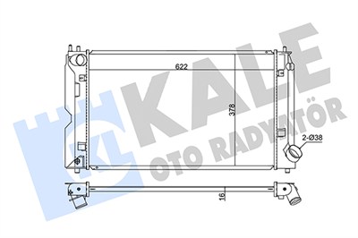 SU RADYATÖRÜ TOYOTA AVENSIS, COROLLA, VERSO 2.0 D-4D MT 92-08 