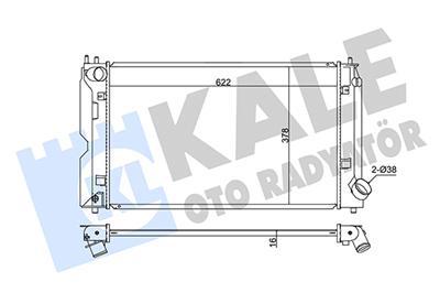 SU RADYATÖRÜ TOYOTA AVENSIS, COROLLA, VERSO 2.0 D-4D MT 92-08 