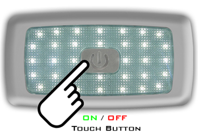 TAVAN LAMBASI 24 VOLT 30 LEDLİ BEYAZ DOKUNMATİK ANAHTARLI