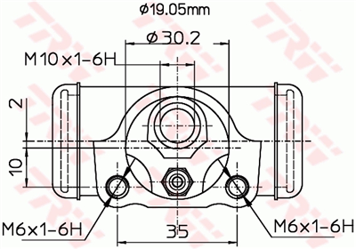 TEKERLEK SİLİNDİRİ SOL - SAĞ 19,05 mm (TOYOTA :RA 