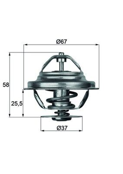 TERMOSTAT 80 C MERCEDES OM616 W123 W460