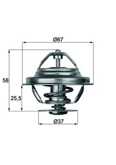 TERMOSTAT 80 C MERCEDES OM616 W123 W460