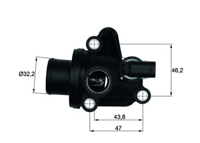 TERMOSTAT 87 C MERCEDES OM668 W168 W414