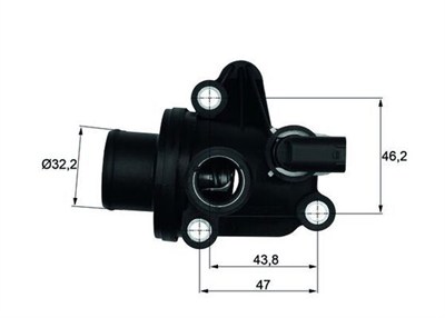 TERMOSTAT 87 C MERCEDES OM668 W168 W414