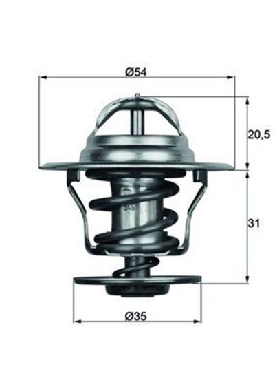 TERMOSTAT A3-A4-A6-BORA-CADDY II-GOLF-JETTA II-PASSAT-POLO-T4-T5-OCTAVIA-CORDOBA-IBIZA-FABIA-FELICA