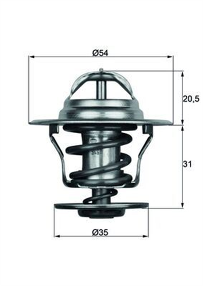 TERMOSTAT A3-A4-A6-BORA-CADDY II-GOLF-JETTA II-PASSAT-POLO-T4-T5-OCTAVIA-CORDOBA-IBIZA-FABIA-FELICA