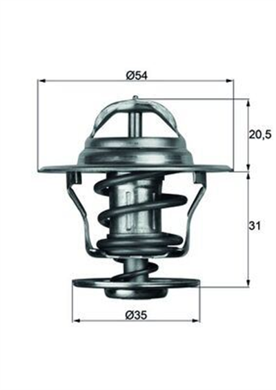 TERMOSTAT LGN-ASTRA-GOLF-JETTA-PASSAT-CORDOBA-IBIZA-TOLEDO-CADDY 87C
