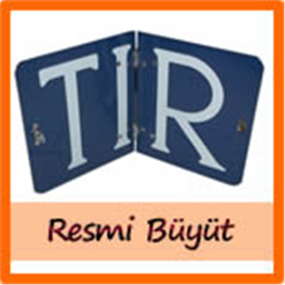 TIR LEVHASI KAPAKLI DIŞI MAVİ(TAM PASLANMAZ)