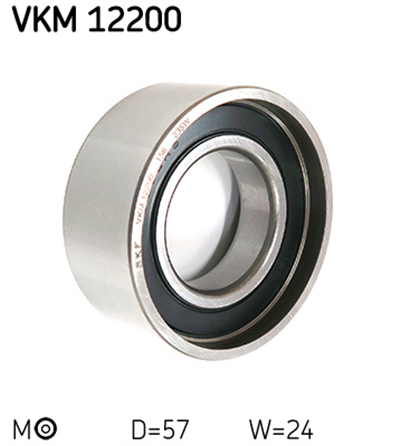 TRİGER GERGİ RULMANI KÜÇÜK 57X24 PEUGEOT EXPERT 1.6 96-00, J5 2.5 D 90-94, 2.5 TD 90-94, CITROEN CX, JUMPY 1.6 95-00, C25 2.5 D 85-94, FIAT DOBLO MPV 1.2 01=>, FIORINO 1.3 87-93, PALIO 1.0 96-03, 1.1 97-03, 1.2 98=>, 1.3 00-03, 1.4 96-02, PANDA 1.0 8
