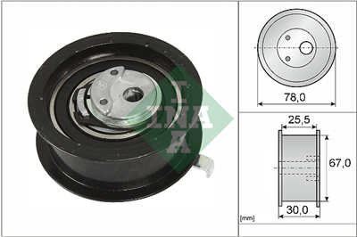 TRİGER GERGİ RULMANI VW PASSAT 1.9 96-00, GOLF III 1.9 95-99, CADDY II 1.9 95-04, AUDI A4 1.9 91 => 