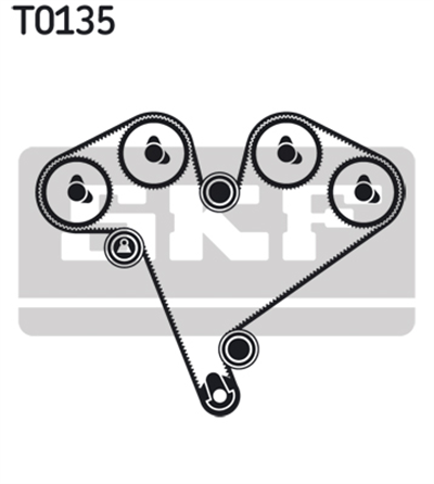 TRİGER SETİ 225X30MM OPEL OMEGA B 2.5 V6 94-00, 3.0 V6 94-01, SINTRA 3.0 I 24V 96-99, VECTRA A HB 2.5 V6 93-95, VECTRA B 2.5 I V6 95-00