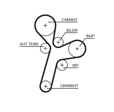 TRİGER SETİ OPEL ANTARA 2.0 06-11, CHEVROLET CAPTIVA 2.0 06 => , CRUZE 2.0 09 => , EPICA 2.0 07 => , LACETTI 2.0 07 => , NUBIRA 2.0 05-11 
