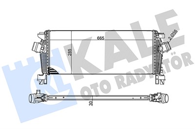 TURBO RADYATÖRÜ (INTERCOOLER) AL/PL/BRZ ASTRA J-ASTRA J GTC-ZAFIRA TOURER C-CRUZE J308 1.4-1.6 10=> 