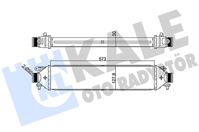 TURBO RADYATÖRÜ (INTERCOOLER) AL/PL/BRZ FIAT DOBLO 1.6 D 10=>, 2.0 D 10=>, LINEA, BRAVO 1.3 JTD, 1.6 JTD 2010=> 