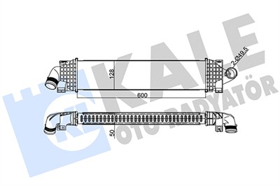 TURBO RADYATÖRÜ (INTERCOOLER) AL/PL/BRZ FORD FOCUS, CMAX 1.6 TDCI 03=> 