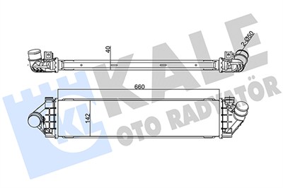 TURBO RADYATÖRÜ (INTERCOOLER) AL/PL/BRZ FORD MONDEO 07=>, KUGA, S-MAX, GALAXY, VOLVOS60 - S80 II - V60 - V70 III