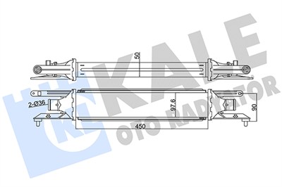 TURBO RADYATÖRÜ (INTERCOOLER) AL/PL/BRZ GRANDE PUNTO 05=>, MITO 08=>, 1.3 MTJ 