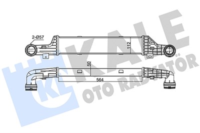 TURBO RADYATÖRÜ (INTERCOOLER) AL/PL/BRZ INTERCOOLER E 200, E 220, E 270 
