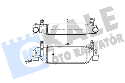 TURBO RADYATÖRÜ (INTERCOOLER) AL/PL/BRZ INTERCOOLER, CONNECT 02=> 