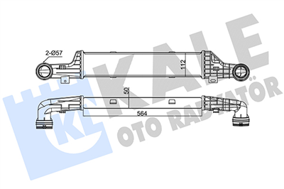 TURBO RADYATÖRÜ (INTERCOOLER) AL/PL/BRZ INTERCOOLER E 200, E 220, E 270 