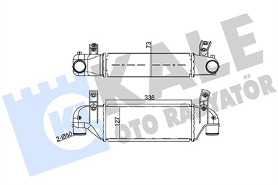TURBO RADYATÖRÜ (INTERCOOLER) AL/PL/BRZ INTERCOOLER, CONNECT 02=> 