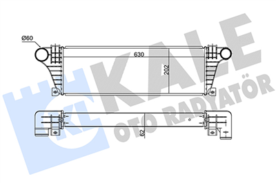 TURBO RADYATÖRÜ (INTERCOOLER) AL/PL/BRZ IVECO DAILY II 