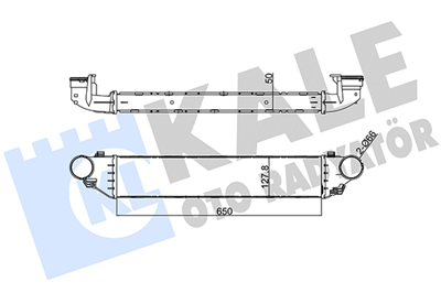 TURBO RADYATÖRÜ (INTERCOOLER) AL/PL/BRZ MERRCEDES-BENZ C SERİSİ W203 00-07 (650x127x50) 