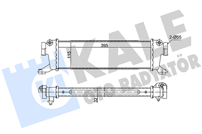 TURBO RADYATÖRÜ (INTERCOOLER) AL/PL/BRZ MERCEDES-BENZ A SERİSİ W168 98-04, VANEO 414 02-05 (391x115x32) 