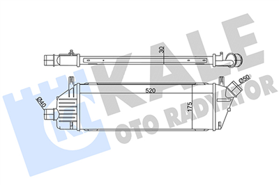 TURBO RADYATÖRÜ (INTERCOOLER) AL/PL/BRZ NISSAN MICRA III 1.5 DCI 03-10 