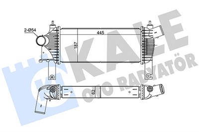 TURBO RADYATÖRÜ (INTERCOOLER) AL/PL/BRZ NISSAN NP300 NAVARA 2.5 DCI 4WD 06=>, PATHFINDER III 2.5 DCI 4WD 05=>, 2.5 DCI 05=> 