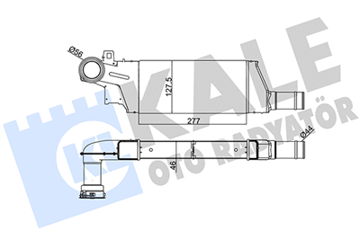 TURBO RADYATÖRÜ (INTERCOOLER) AL/PL/BRZ OPEL COMBO 1.3 CDTI 16V 04-11, 05=>, 1.7 CDTI 16V 04=>, CORSA C 1.3-1.7 CDTI 03-09 ( 279x127x46 ) 