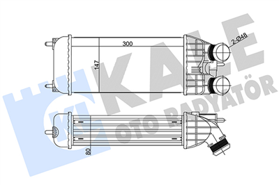 TURBO RADYATÖRÜ (INTERCOOLER) AL/PL/BRZ PEUGEOT 301 1.6 HDI 12=>, 207 