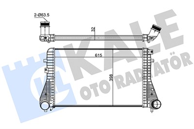 TURBO RADYATÖRÜ (INTERCOOLER) AL/PL/BRZ VOLKSWAGEN PASSAT CC, TIGUAN, SHARAN, SEAT ALHAMBRA 2.0 TDI 08=> 