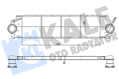 TURBO RADYATÖRÜ (INTERCOOLER) AL/PL/BRZ VOLKSWAGEN TRANSPORTER 2.5 TDI 03-09, 1.9 TDI 03-09 