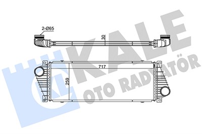 TURBO RADYATÖRÜ (INTERCOOLER) AL/PL/BRZ VOLKSWAGEN LT 28, LT35, LT46, MERCEDES SPRINTER 2T-3T-4T 2.5-2.8TDI 